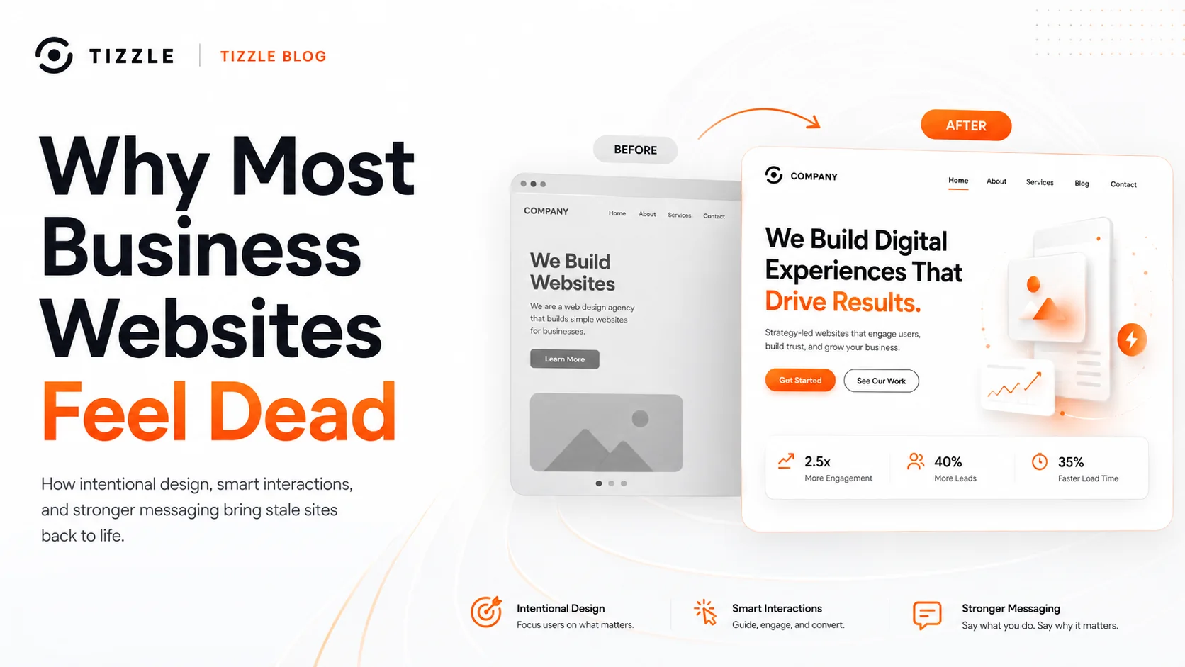 Why Most Business Websites Feel Dead editorial cover